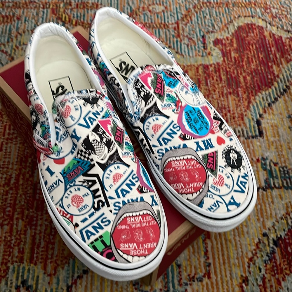 Vans slip on sneakers
